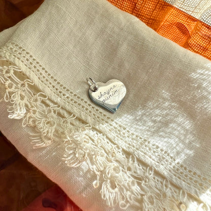 Shayna Punim Heart Charm
