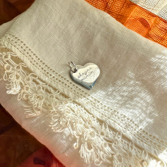 Shayna Punim Heart Charm