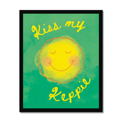 "Kiss My Keppie" Framed Print