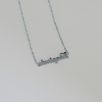 Chutzpah Yiddish Necklace